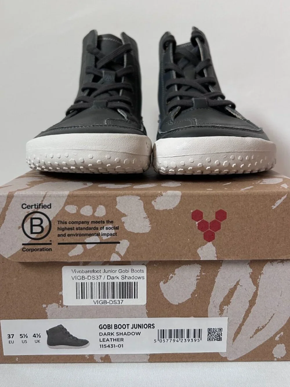 Vivobarefoot Junior Gobi Boots, size EU37 | US 5.5 Big Kid